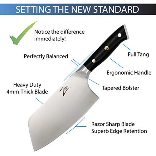 Zelite Infinity Butcher Knife 7 Inch, Meat Cleaver Knife Heavy