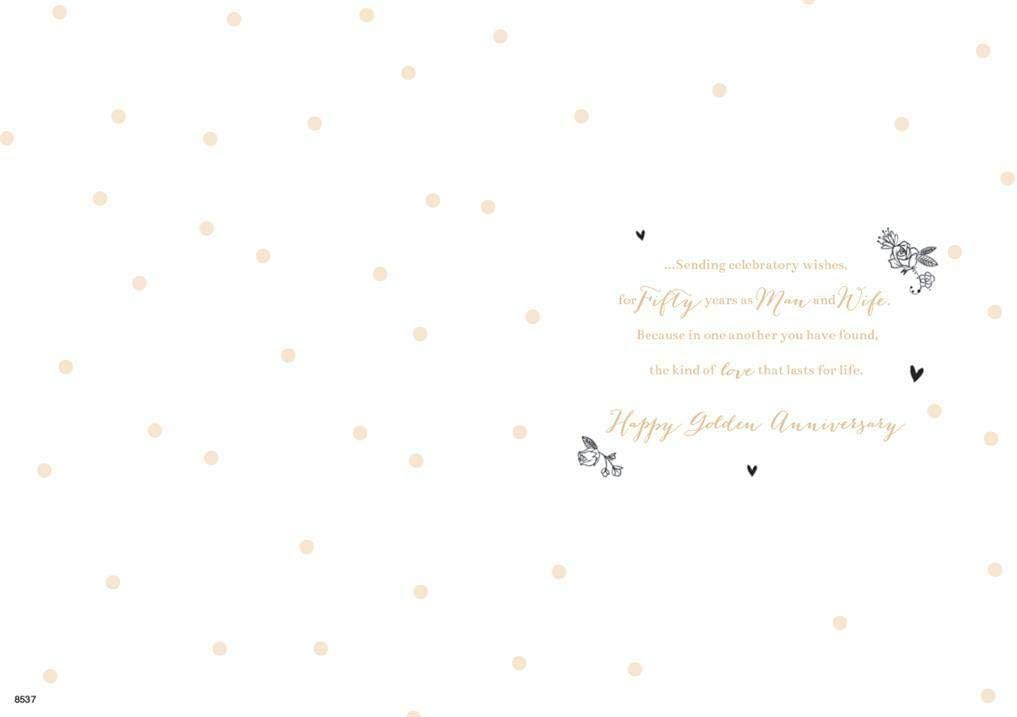 ICG 50th Golden Wedding Anniversary card - Image 3