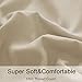 SONORO KATE Bed Sheet Set Super Soft Microfiber 1800 Thread Count Luxury Egyptian Sheets 16-Inch Deep Pocket，Wrinkle and Hypoallergenic-4 Piece (Beige, Queen)