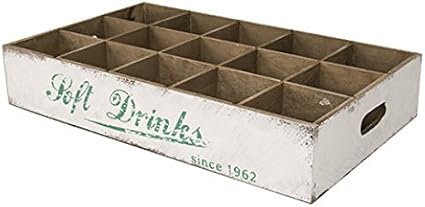 Caja de madera porta objetos 12 plazas cm 44 x 27 x 8: Amazon.es: Hogar