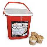 Light-A-Fire 100% All Natural Starter Pods 10-15 Minute Burn for BBQ, campfire, charcoal, fire pit, wood & pellet stove, 30 Container, Waterproof for Indoor/Outdoor