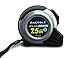 Maerble Premium Tape Measure, No More Sore Fingers, Heavy Duty, Metal Casing, Self Auto Lock, Clip And Strap, 25 Foot