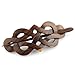 Evolatree Natural Hair Barrettes for Women and Men - Handmade Wood Barrette Hair Pin - Unique Wooden Hair Styling Accessories - 4