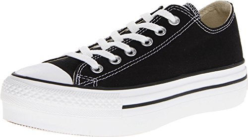 Converse Chuck Taylor All Star Platform Ox Low Top Sneakers (10 US Women) Black