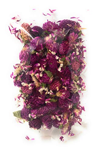 Globe Amaranth Buds & Sprinkles - Perfect for adding that special twist to salads, pastry and fine food | Net weight: 0.52oz / 15g