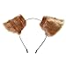 Cutegirl Cat Fox Ears Long Fur Hair Headband Anime Cosplay Party Costume Brown and Champagne by Cute girl