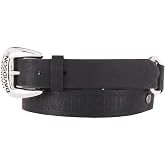 Harley-Davidson Women's Luna Looped Genuine Leather Belt, Black HDWBT11657