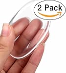 2 Pack Silicone Makeup Sponge [Washable] Premium Quality - Gel Foundation Makeup and Puff BB - Best Silisponge Cosmetic Beauty Tools Blender [Clear]