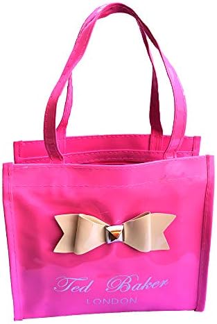 Women's Polyester Tote Bag Small With Zipper Lock - Assorted Color Size: [9X3.5X8inch]