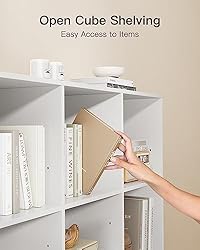 Pipishell 5-Tier Bookshelf, Tall Bookcase Storage