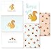 Blank Thank You Cards and Envelopes, 6 Squirrel Designs (4 x 6 In, 48 Pack)