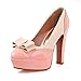 Charm Foot Fashion Bows Womens Platform High Heel Pumps Shoes