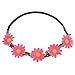 AWAYTR Lady Girl Fashion Bohemian Flower Crown Floral Garland Headbands (B-Mixed Color-9Pcs)