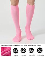 CelerSport 2 Pack Soccer Socks for Youth Kids Adult