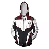 Alwoe Zipper Hooded Sweatshirt and Tights Clothing Cosplay 3D Style Classic/Unisex Adult