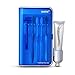 DEWEL Toothbrush Sterilizers UV Sanitizer Wall Mounted Toothbrush Holder with UV Light Toothbrush Cleaner Container with Toothpaste Holder and AC Adapter