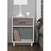 Ameriwood Home Colebrook Nightstand, Vintage White/Rustic