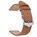 EACHE Suede Leather Watch Band Replacement Straps 20mm Light Brown