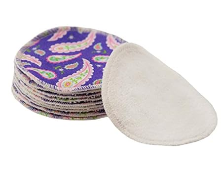 Imsevimse Abschminkpads wiederverwendbar 10St. Ökotex100 (lila paisley)