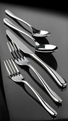 Artaste 56525 Rain II Forged 18/10 Stainless Steel Flatware 20 Piece Set, Service for 4, Silver - Thumbnail 6