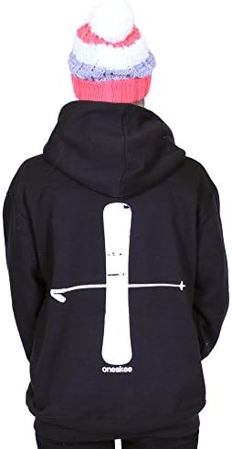 Oneskee Apres Premium Zip Hooded Top Ladies Whistler Black UK 14-16 Medium
