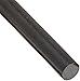 UHMW (Ultra High Molecular Weight Polyethylene) Round Rod, Opaque Black, Meets ASTM D4020, 1/2