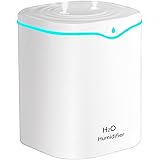 Humidifiers for Bedroom, 2L Cool Mist Humidifier for bedroom, USB Portable Desk Humidifier, Quiet Ultrasonic Humidifier with 
