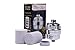 Clean~Rain 10-Stage Universal Shower Filter with 2 Replaceable Filter Cartridges- Filters Chlorine, Impurities, Sulfur Odor, Hard Water, and Softens Shower Water Filtration System
