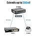 BV-Tech Single Port Gigabit POE+ Extender – Extend 330ft (100m) – 802.3af/at – POE-RP101G