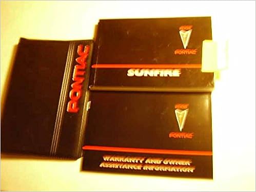 2002 Pontiac Sunfire Owners Manual Pontiac Amazon Com Books