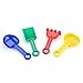 JOYIN Toy Beach Sand Toy Set Including Wheelbarrow, Models and Molds, Bucket, Shovels and Rakes in Reusable Zippered Bag