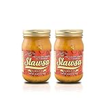 Slawsa All-Natural Gluten-Free The Gourmet Topping for Everything Certified Kosher Spicy Flavor 16 oz 2 pack