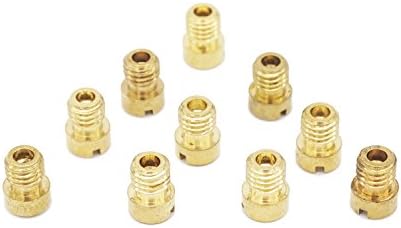 10 pcs Carburetor Main Jet: #100, 105, 108, 110, 115, 120, 125, 130, 135, 140