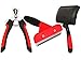 LucyBelle - 3 Piece Pet Grooming Kit for Deshedding and Dematting Dogs and Cats - shedding tool, slicker brush, and nail clipper