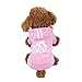 Idepet Cotton Adidog Dog Hoody, XS, Pink