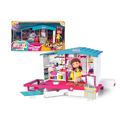 Style Closet, Vestidor con Ropa, Zapatos y Accesorios para Crear Outfits, Incluye Figura Articulada de Brazos y Piernas con Doble Cara y Decoración, +4 años, Famosa (PNN04000)