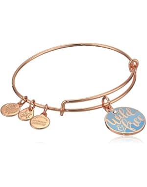 Womens Color Infusion Words Are Powerful Wild and Free Bangle