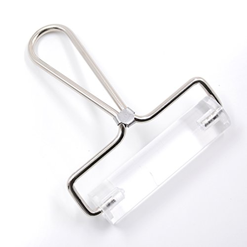 mofa Acrylic Clay Roller,Durable Transparent Rolling Pin Polymer Clay Stamping Tool Roller Brayer (Large)