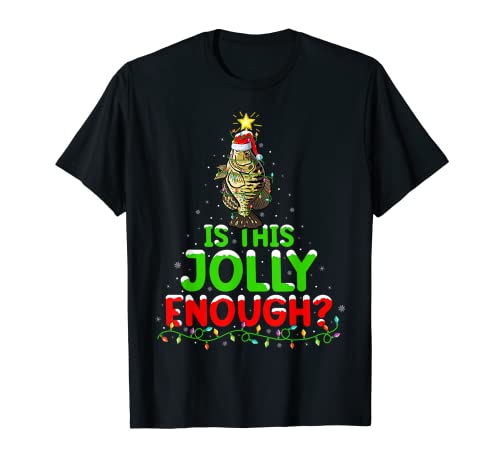 Xmas Lighting Is This Jolly Enough Crappie Christmas Tree T-Shirt
