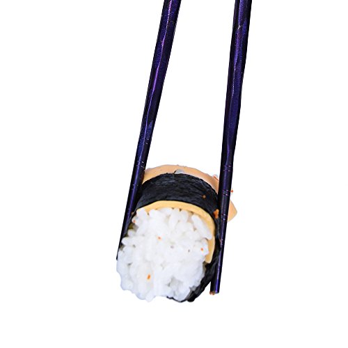Kizer Titanium Chopsticks for Outdoor Camping Picnic Hiking, Handmade Chopsticks 8.58 Inches Easy to Hold, Kizer Purple T309A3