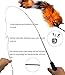 Cat Toys Set, Cat Retractable Teaser Wand, Catnip Fish, Interactive Cat Feather Toy, Mylar Crincle Balls, Two Cotton Mice, Four Fluffy Mouse