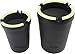 Cotton Fly Glow in The Dark Jumbo Cup-Style Self-Extinguishing Cigarette Ashtray-Butt Bucket -Portable Ashtray - Black (Jumbo)