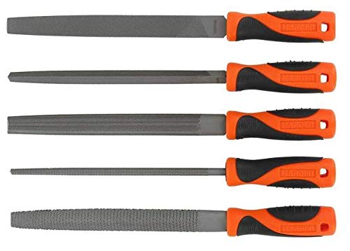 HARDEN Metal File Set and Wood rasp, 200mm Long, Durable T12 Steel (HAR 610631)