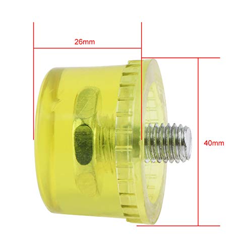 ChgImposs 40mm Diameter Mallet Head Replacements for Hammers, Soft Rubber Spare Hammer Head - Thumbnail 2