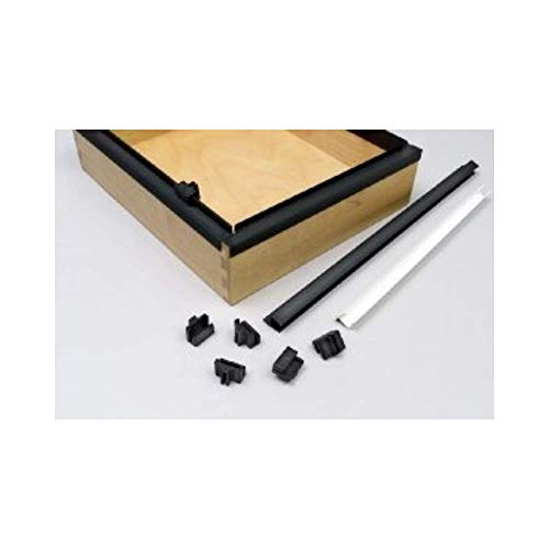 Custom Accents PVC Hanging File Rail for 1/2 Drawer Sides 2 Feet Long