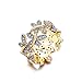 NEWBARK 10 Butterflies 18k Yellow Gold Plated Cubic Zircon Women's Rings Size 6.5