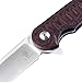 Kizer Cutlery Folding Pocket Knife Flipper Liner Lock Red G10 Handles Tactical Knife, Kizer Dukes Matt Cucchiara V3466A2