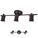 ALEDECO 3 Bulb Wall or Ceiling Mount Track Light Fixture Kitchen and Dining Room - Oil Rubbed Bronze