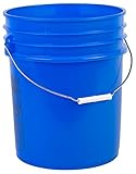 Hudson Exchange Premium 5 Gallon Bucket with Gamma Seal Lid, HDPE, Blue