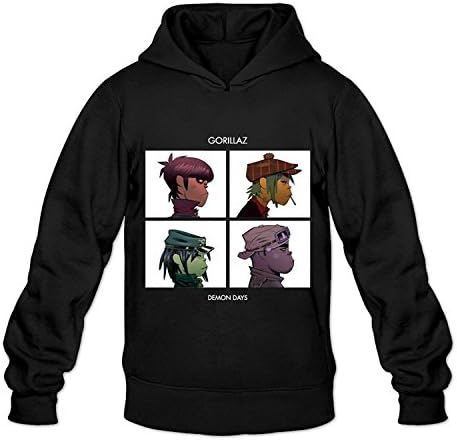 Unisex Cool Gorillaz Demon Days Element Printed Fashion Pullover Hoodies Sweatshirt